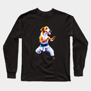 Dog, fight kung fu Long Sleeve T-Shirt